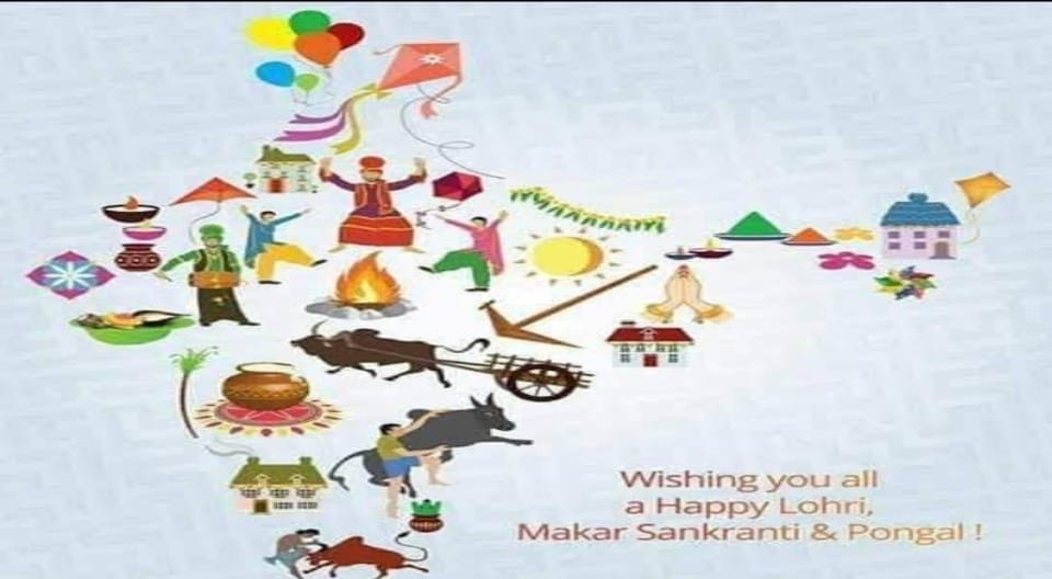 Many Festivals One Name INDIA         Wishing All A Very Happy                                      BIHU    LOHRI    MAKARSANKRANTI    PONGAL